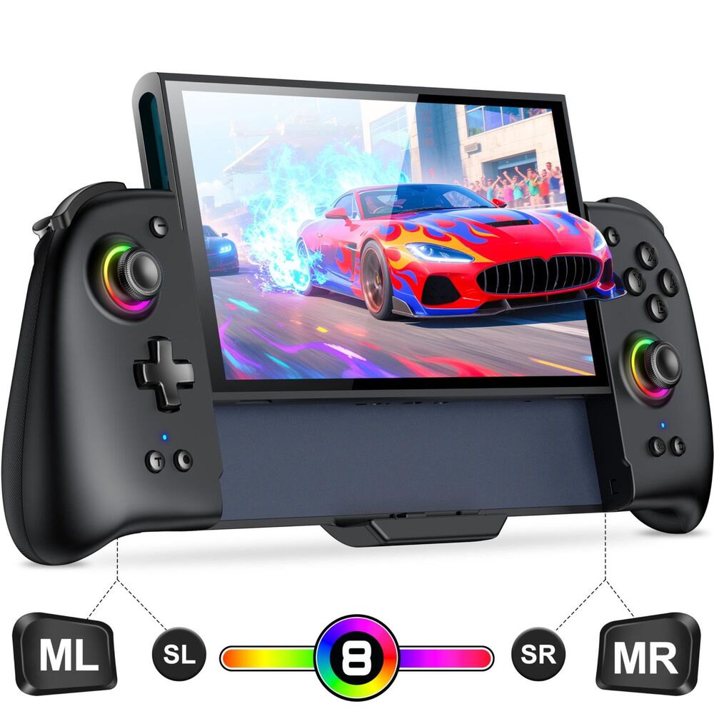 Switch 2 Controller – Hall Effect Joysticks Enhanced Grip Vibration RGB Lighting